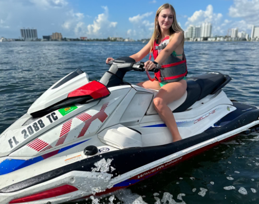 Solo jet ski rental on Biscayne Bay